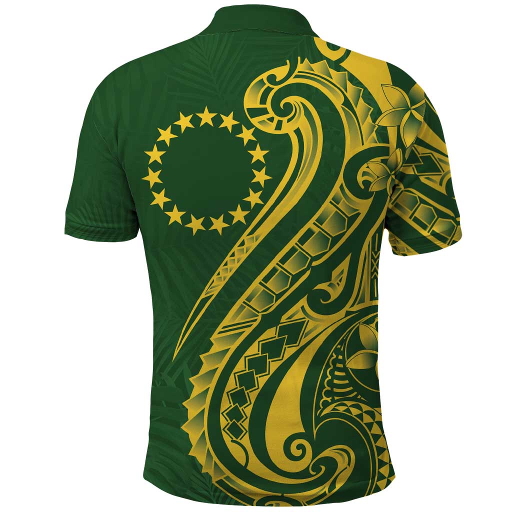 Kia Orana Cook Islands Polo Shirt Plumeria Tropical Waves LT7 - Polynesian Pride