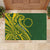 Kia Orana Cook Islands Rubber Doormat Plumeria Tropical Waves - Polynesian Pride