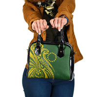 Kia Orana Cook Islands Shoulder Handbag Plumeria Tropical Waves - Polynesian Pride