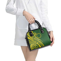 Kia Orana Cook Islands Shoulder Handbag Plumeria Tropical Waves - Polynesian Pride
