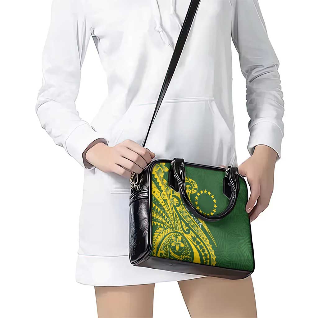 Kia Orana Cook Islands Shoulder Handbag Plumeria Tropical Waves - Polynesian Pride