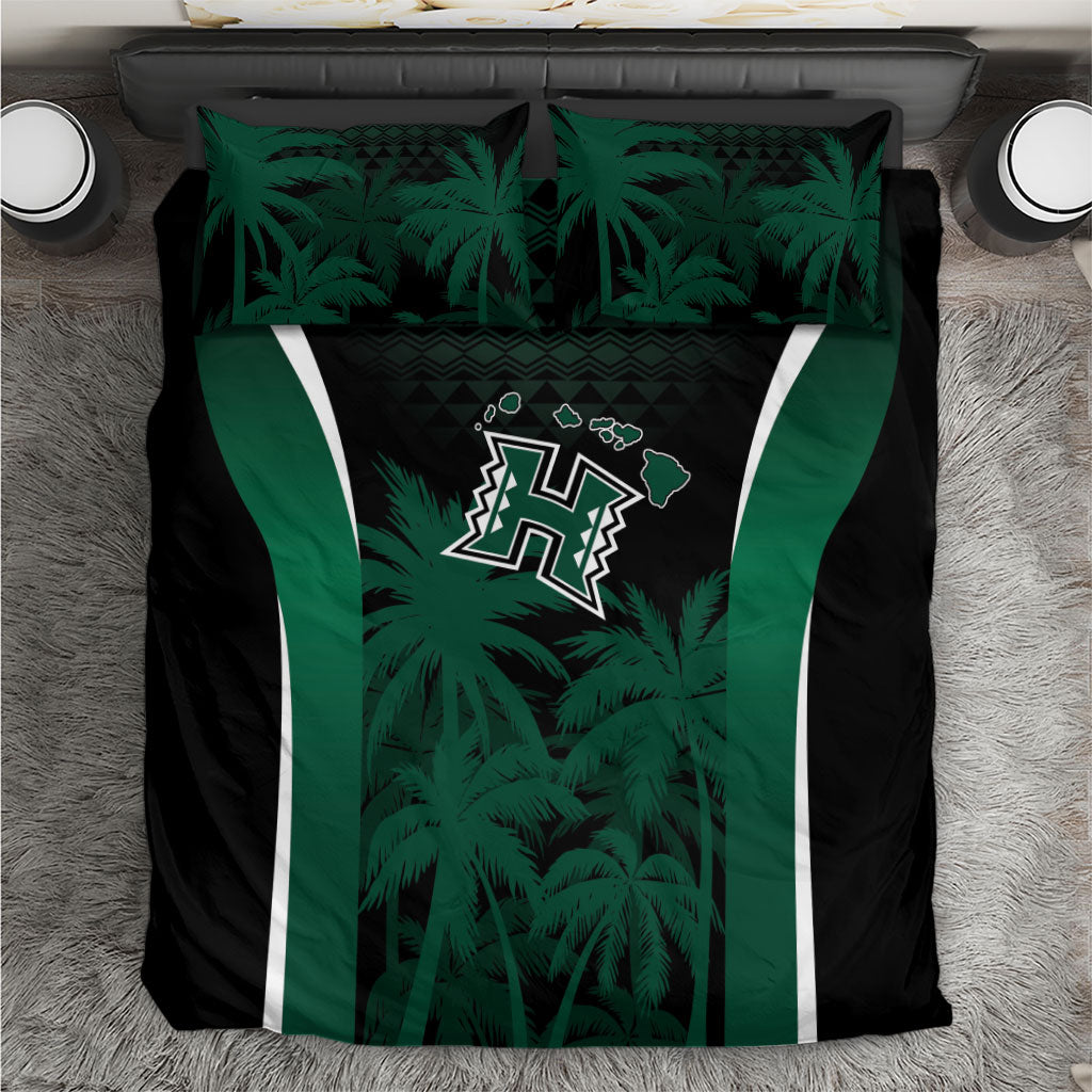 Hawaii Rainbow Warriors La'au Pama Bedding Set LT7 Black - Polynesian Pride