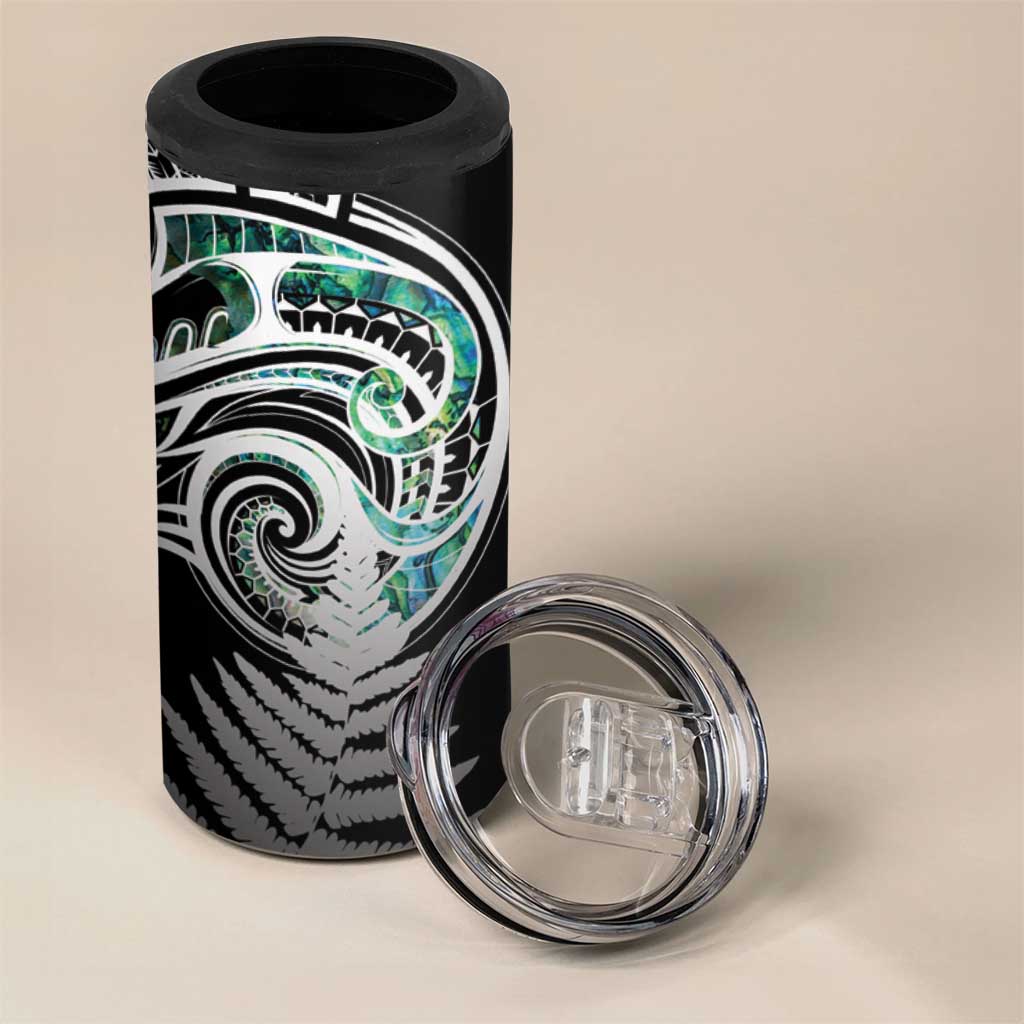 Meri Kirihimete New Zealand 4 in 1 Can Cooler Tumbler Tui on Pohutukawa LT7 - Polynesian Pride