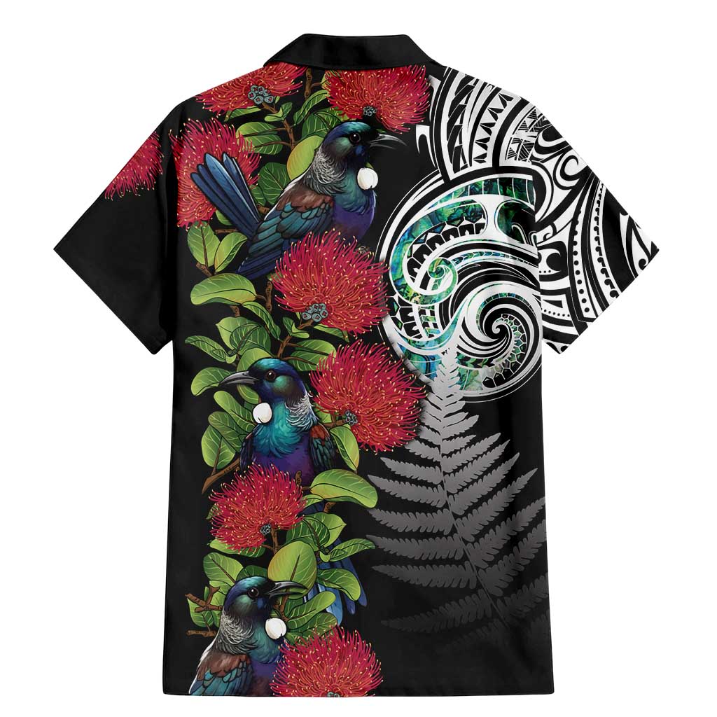 Meri Kirihimete New Zealand Family Matching Mermaid Dress and Hawaiian Shirt Tui on Pohutukawa LT7 - Polynesian Pride