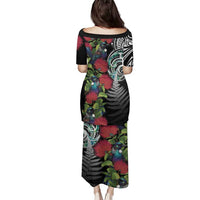 Meri Kirihimete New Zealand Family Matching Puletasi and Hawaiian Shirt Tui on Pohutukawa LT7 - Polynesian Pride