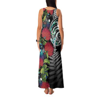 Meri Kirihimete New Zealand Family Matching Tank Maxi Dress and Hawaiian Shirt Tui on Pohutukawa LT7 - Polynesian Pride