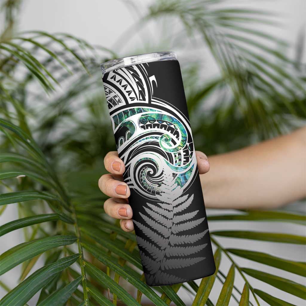 Meri Kirihimete New Zealand Skinny Tumbler Tui on Pohutukawa LT7 - Polynesian Pride