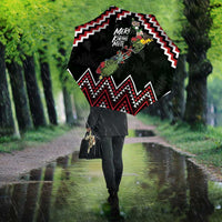 New Zealand Christmas Taniko Poutama Umbrella Flora Map with Birds LT7 - Polynesian Pride