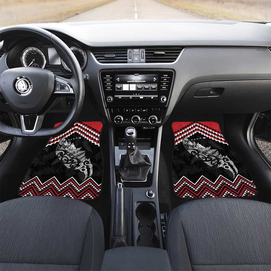 New Zealand Christmas Taniko Poutama Car Mats Mountainscape Maori Fern - Polynesian Pride