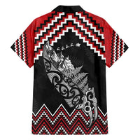 New Zealand Christmas Taniko Poutama Family Matching Off Shoulder Maxi Dress and Hawaiian Shirt Mountainscape Maori Fern LT7 - Polynesian Pride