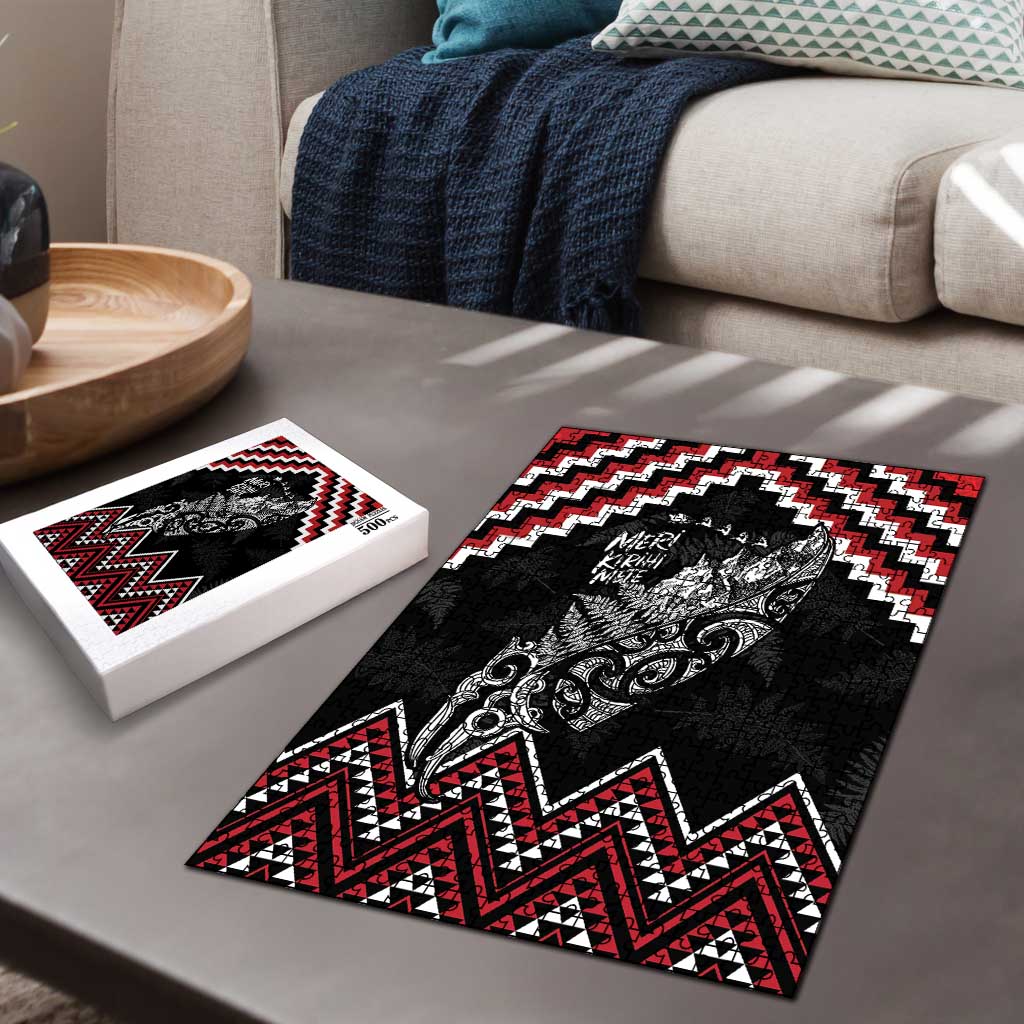 New Zealand Christmas Taniko Poutama Puzzle Mountainscape Maori Fern - Polynesian Pride
