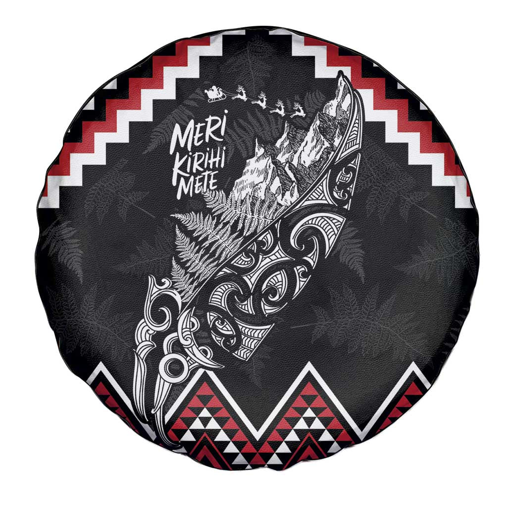 New Zealand Christmas Taniko Poutama Spare Tire Cover Mountainscape Maori Fern LT7 - Polynesian Pride