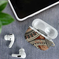 Bula Fiji Classic Masi Tapa AirPods Case Vintage Brown - Polynesian Pride