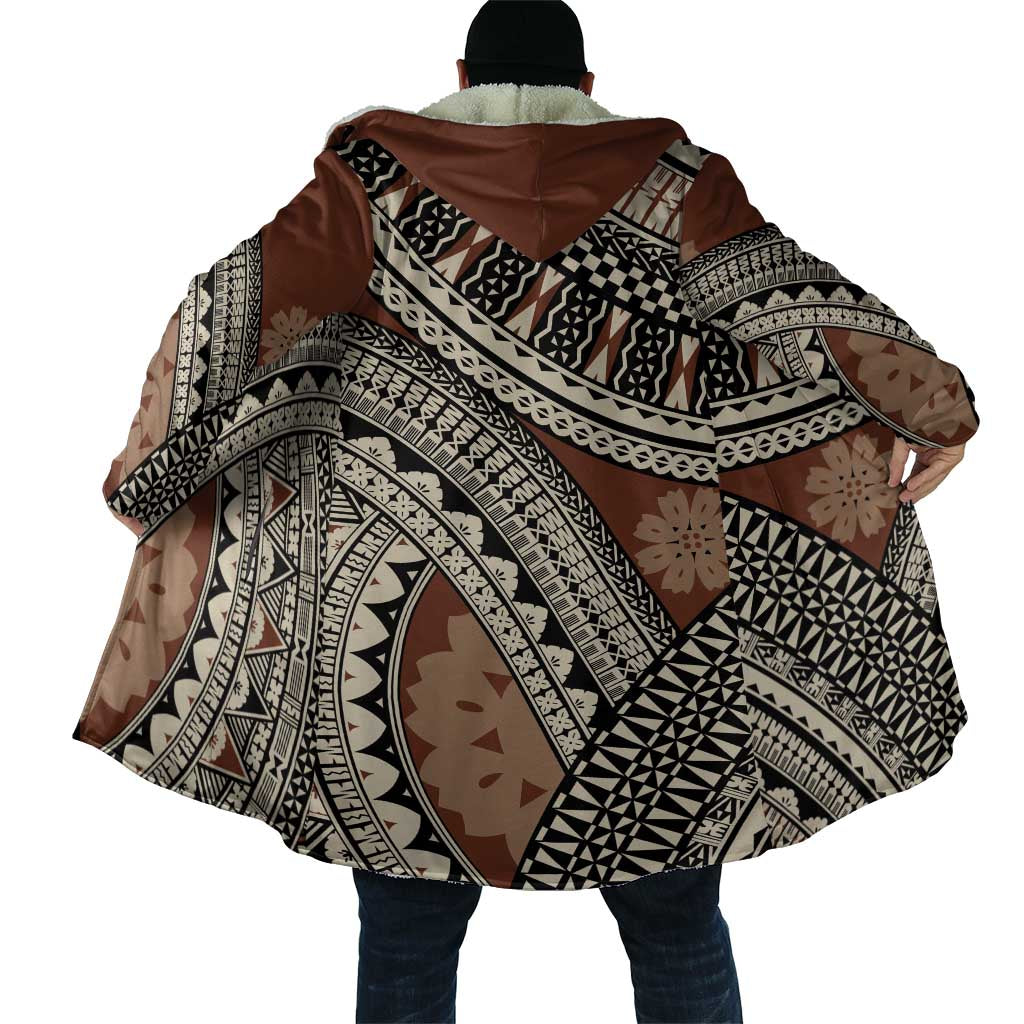 Bula Fiji Classic Masi Tapa Cloak Vintage Brown - Polynesian Pride