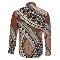 Bula Fiji Classic Masi Tapa Family Matching Short Sleeve Bodycon Dress and Hawaiian Shirt Vintage Brown LT7 - Polynesian Pride