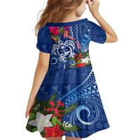 Guam Christmas Family Matching Off Shoulder Maxi Dress and Hawaiian Shirt Turtle Mix Tapa Felis Pasgua LT7 - Polynesian Pride
