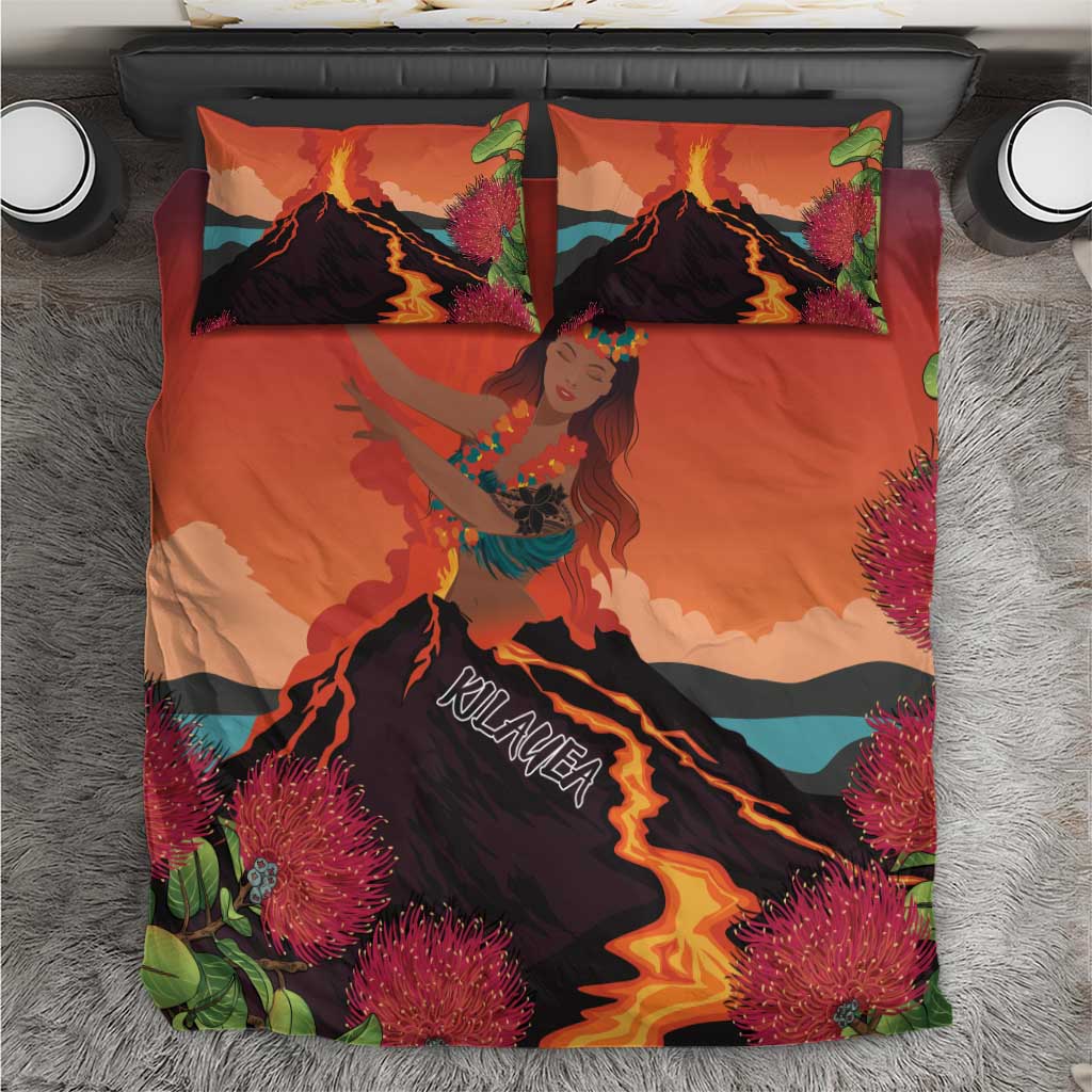 Hawaii Kilauea Volcano Bedding Set Pele Goddess LT7 Colorful - Polynesian Pride