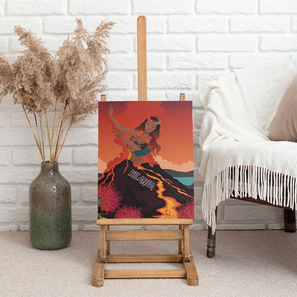 Hawaii Kilauea Volcano Canvas Wall Art Pele Goddess