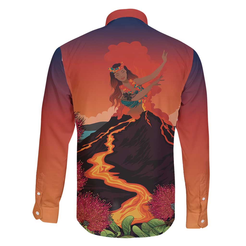 Hawaii Kilauea Volcano Family Matching Mermaid Dress and Hawaiian Shirt Pele Goddess LT7 - Polynesian Pride