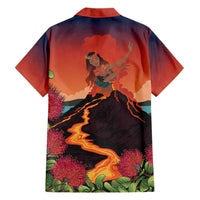 Hawaii Kilauea Volcano Family Matching Short Sleeve Bodycon Dress and Hawaiian Shirt Pele Goddess LT7 - Polynesian Pride