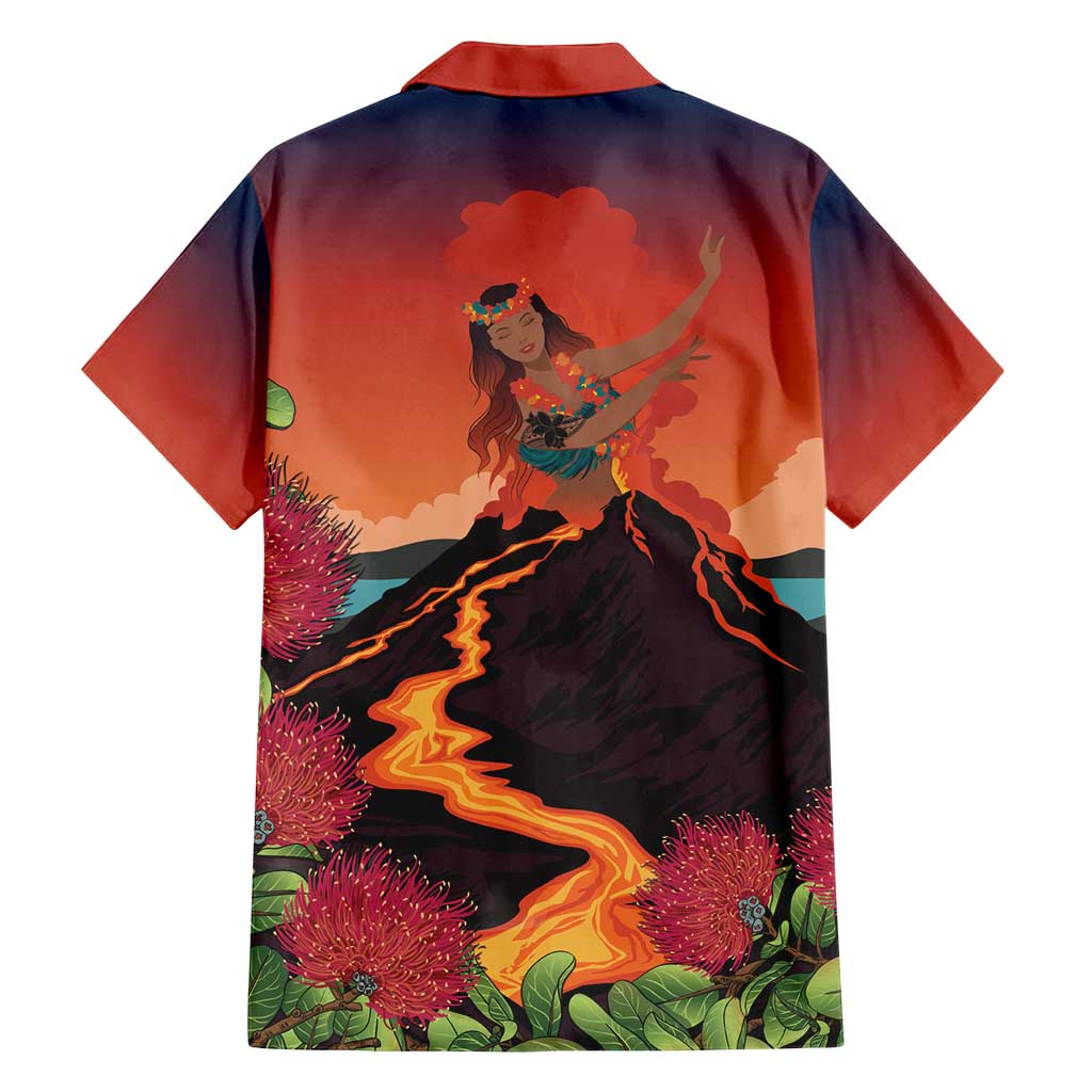Hawaii Kilauea Volcano Family Matching Tank Maxi Dress and Hawaiian Shirt Pele Goddess