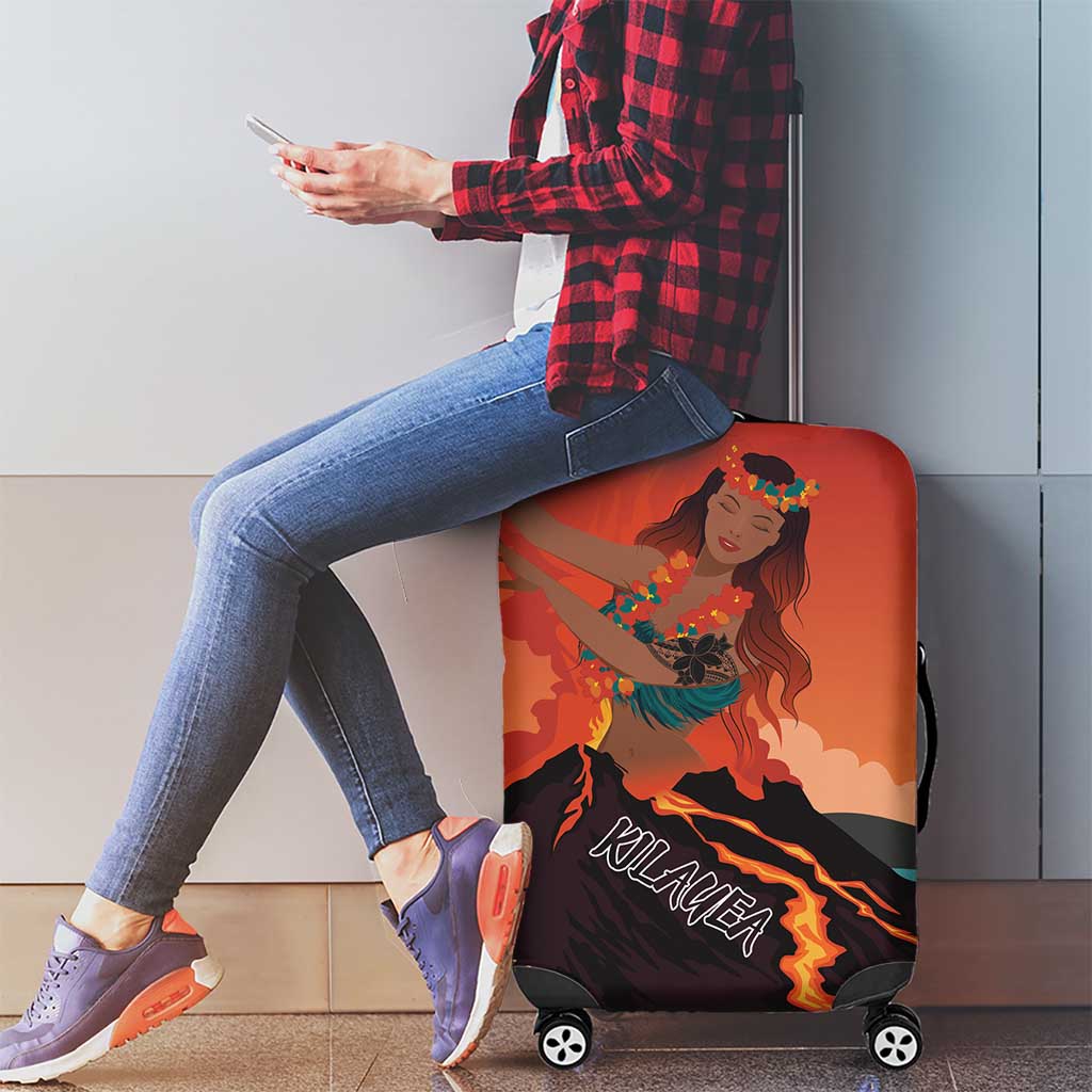 Hawaii Kilauea Volcano Luggage Cover Pele Goddess