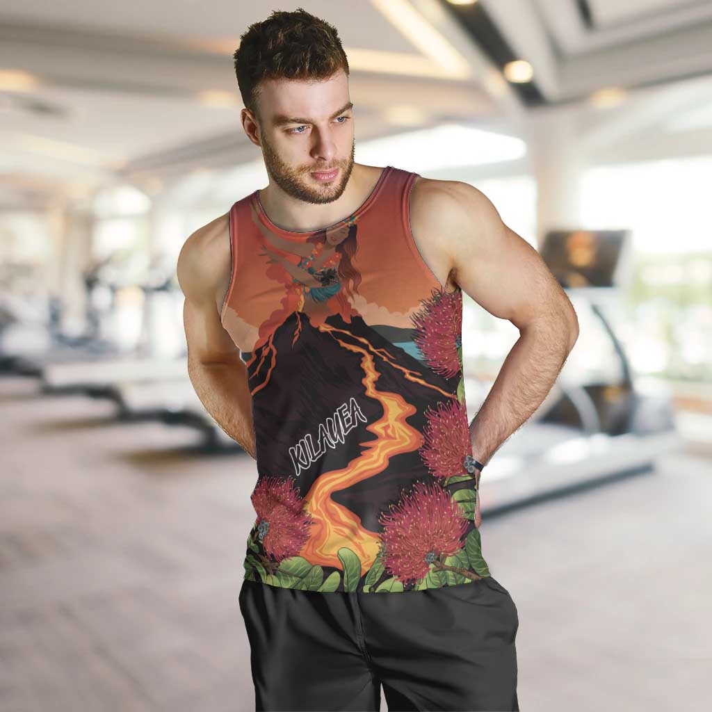 Hawaii Kilauea Volcano Men Tank Top Pele Goddess