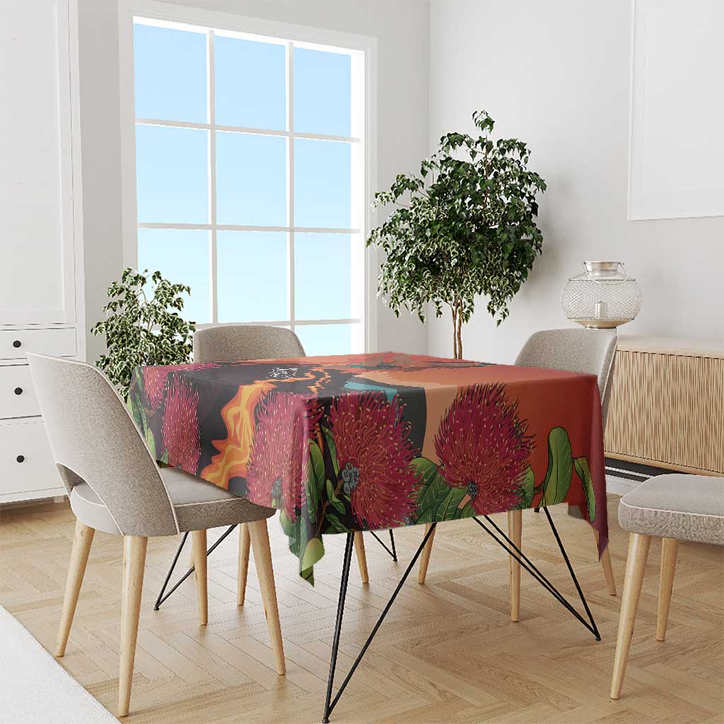 Hawaii Kilauea Volcano Tablecloth Pele Goddess