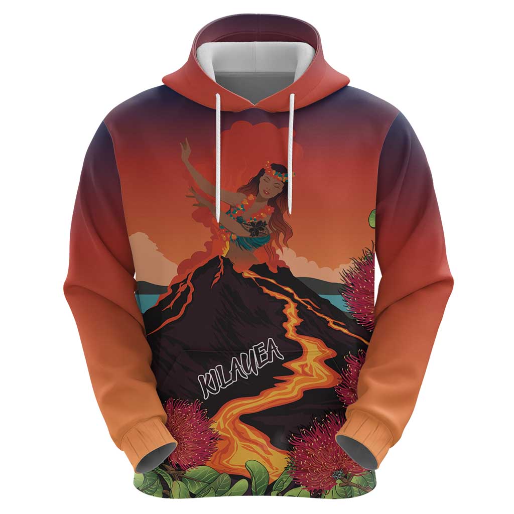 Hawaii Kilauea Volcano Zip Hoodie Pele Goddess