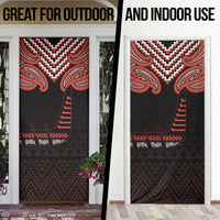Maori Waitangi Door Cover Kotahitanga Poutama Mix Whakairo LT7 - Polynesian Pride