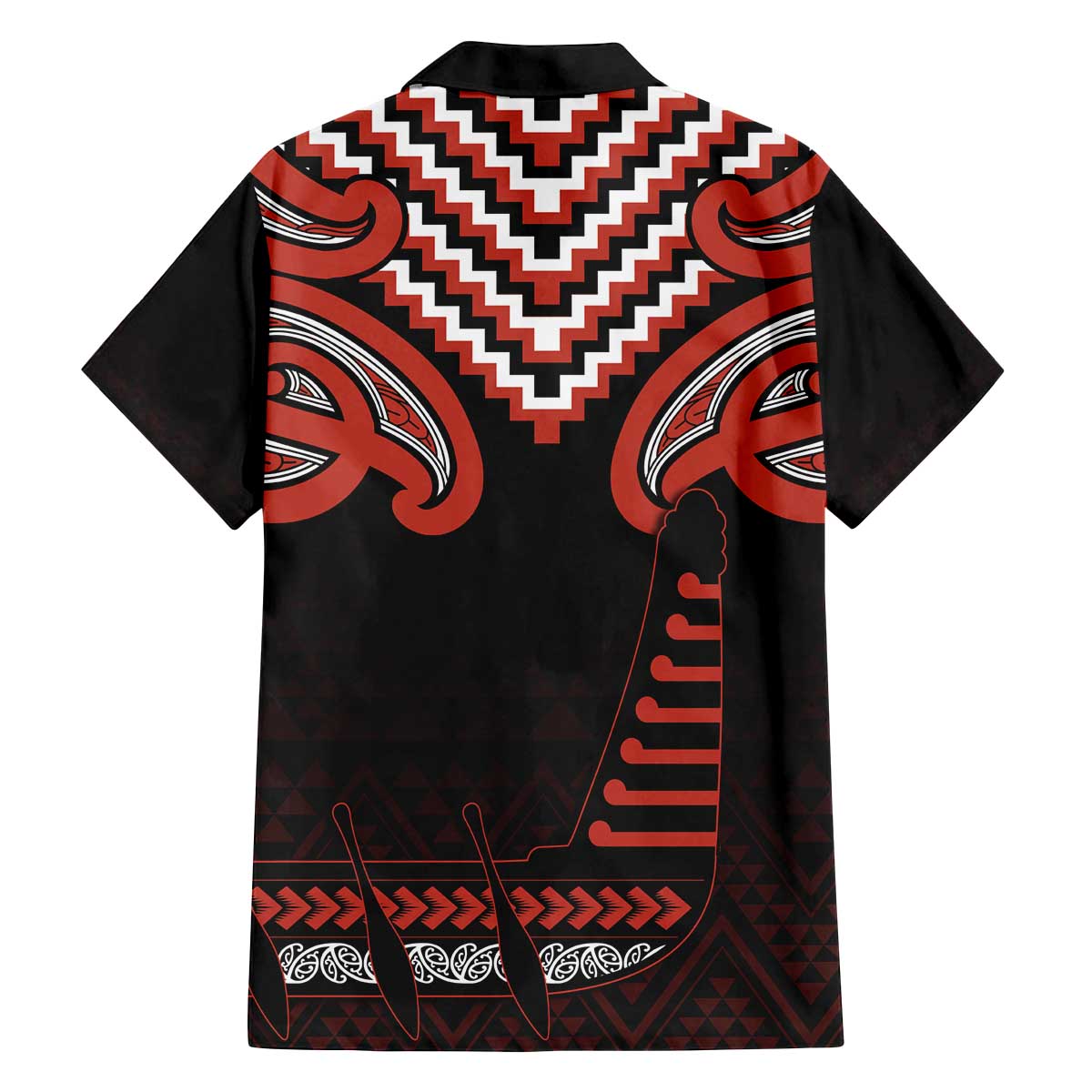 Maori Waitangi Family Matching Off The Shoulder Long Sleeve Dress and Hawaiian Shirt Kotahitanga Poutama Mix Whakairo LT7 - Polynesian Pride