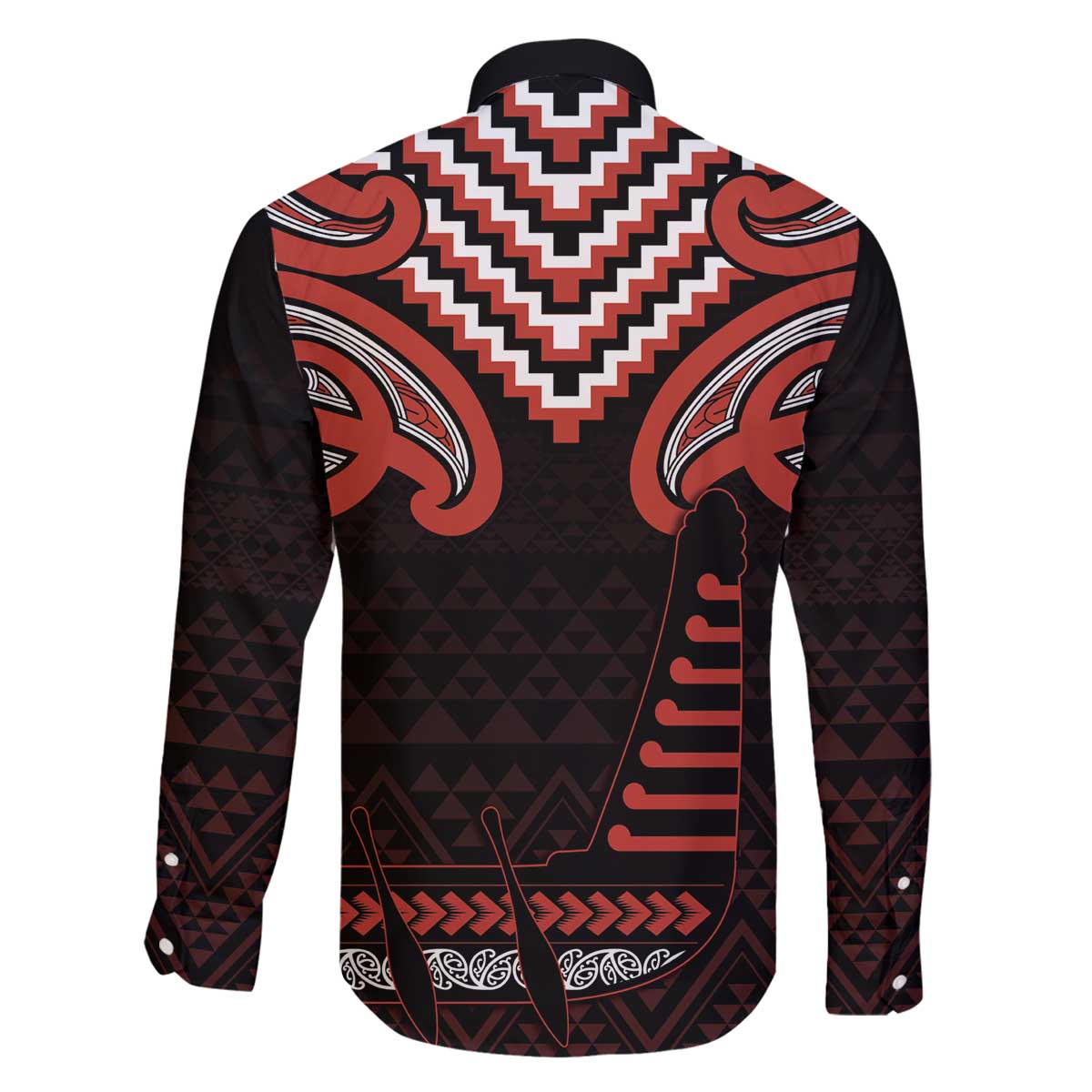 Maori Waitangi Family Matching Off The Shoulder Long Sleeve Dress and Hawaiian Shirt Kotahitanga Poutama Mix Whakairo LT7 - Polynesian Pride