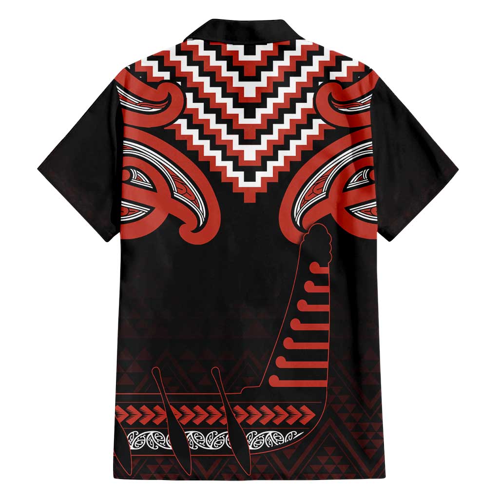 Maori Waitangi Family Matching Off Shoulder Short Dress and Hawaiian Shirt Kotahitanga Poutama Mix Whakairo LT7 - Polynesian Pride