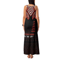 Maori Waitangi Family Matching Tank Maxi Dress and Hawaiian Shirt Kotahitanga Poutama Mix Whakairo LT7 - Polynesian Pride