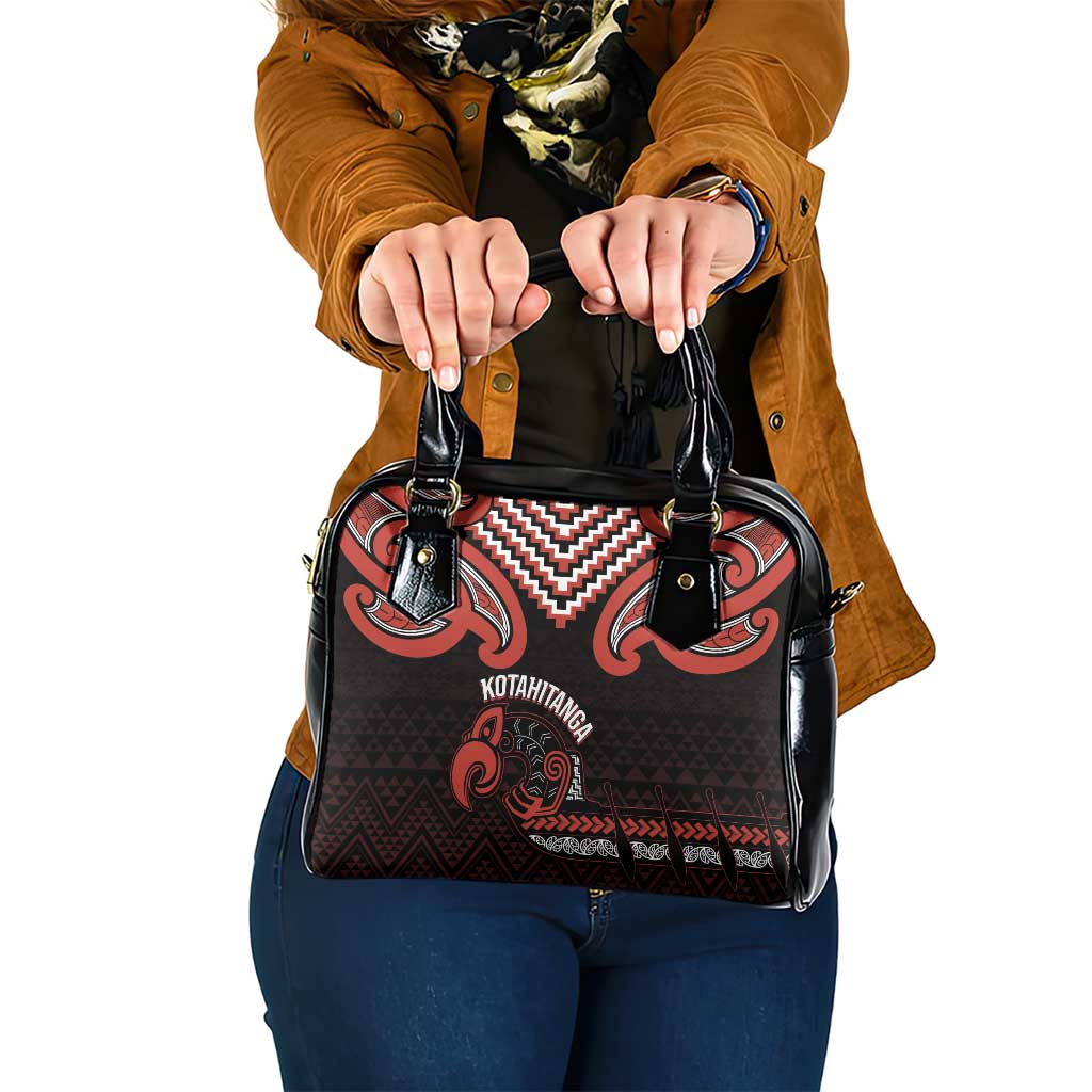 Maori Waitangi Shoulder Handbag Kotahitanga Poutama Mix Whakairo - Polynesian Pride