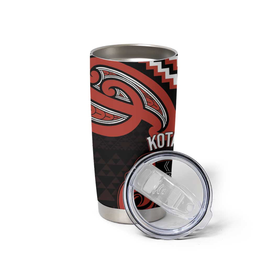 Maori Waitangi Tumbler Cup Kotahitanga Poutama Mix Whakairo LT7 - Polynesian Pride