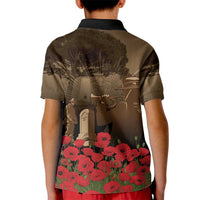 Australia - New Zealand ANZAC Lone Pine Kid Polo Shirt The Last Post
