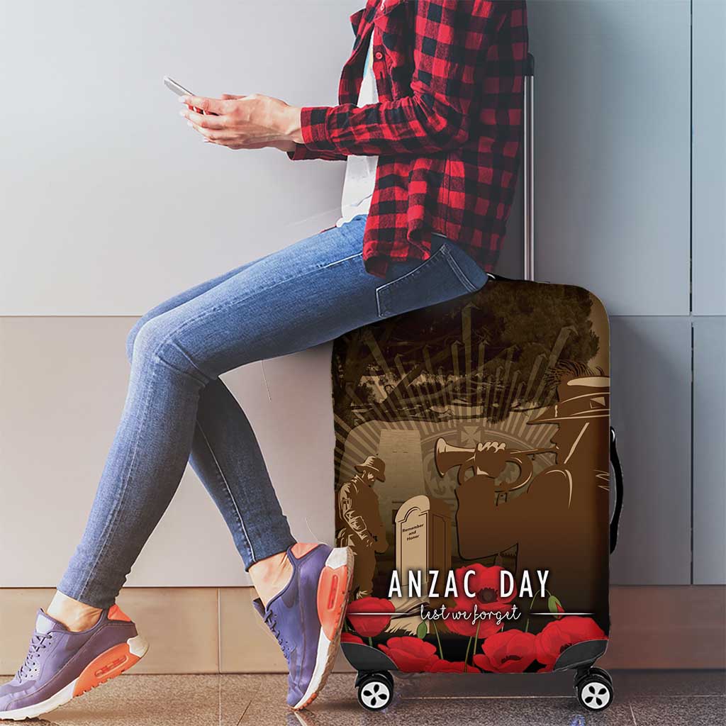 Australia - New Zealand ANZAC Lone Pine Luggage Cover The Last Post