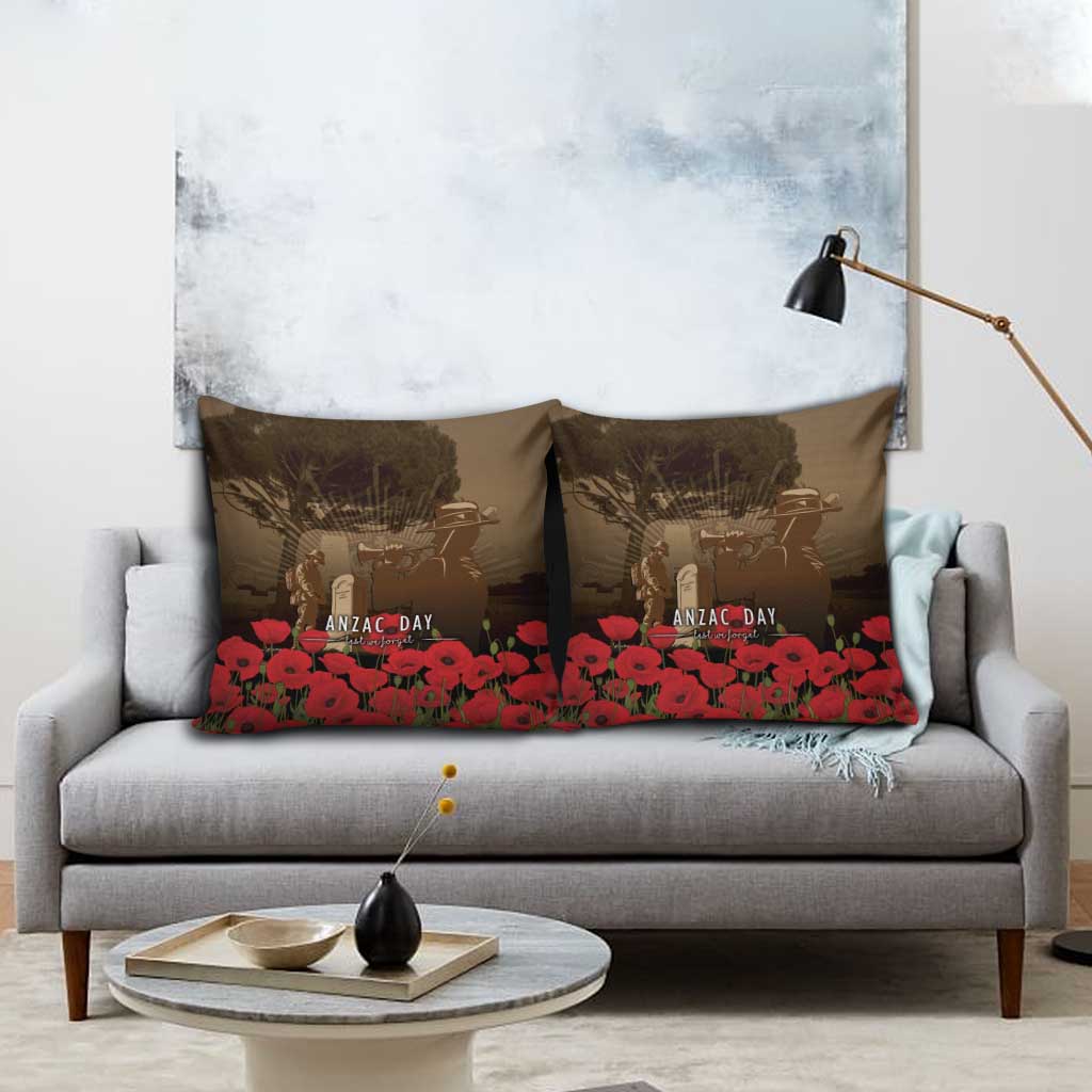Australia - New Zealand ANZAC Lone Pine Pillow Cover The Last Post