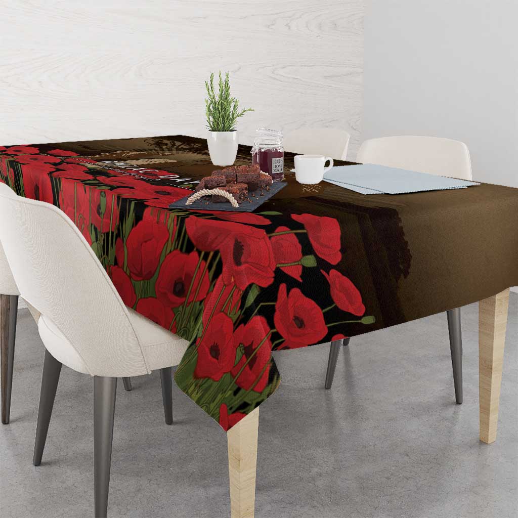Australia - New Zealand ANZAC Lone Pine Tablecloth The Last Post