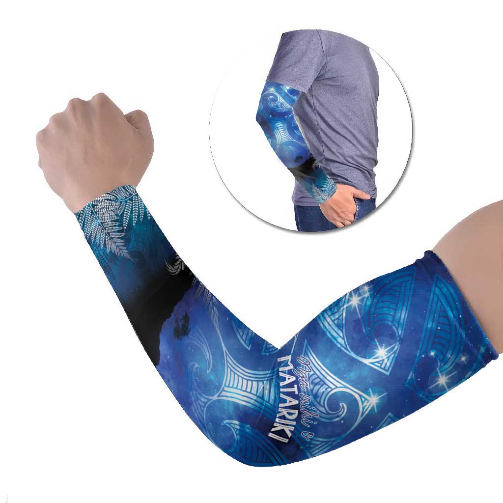 NZ Maori Matariki Scenery Arm Sleeves Galaxy Sky