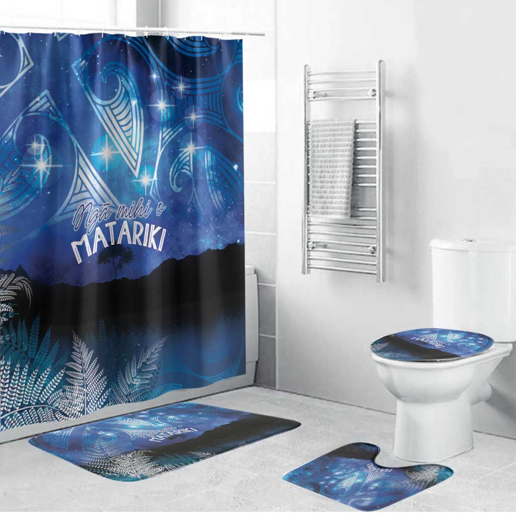NZ Maori Matariki Scenery Bathroom Set Galaxy Sky