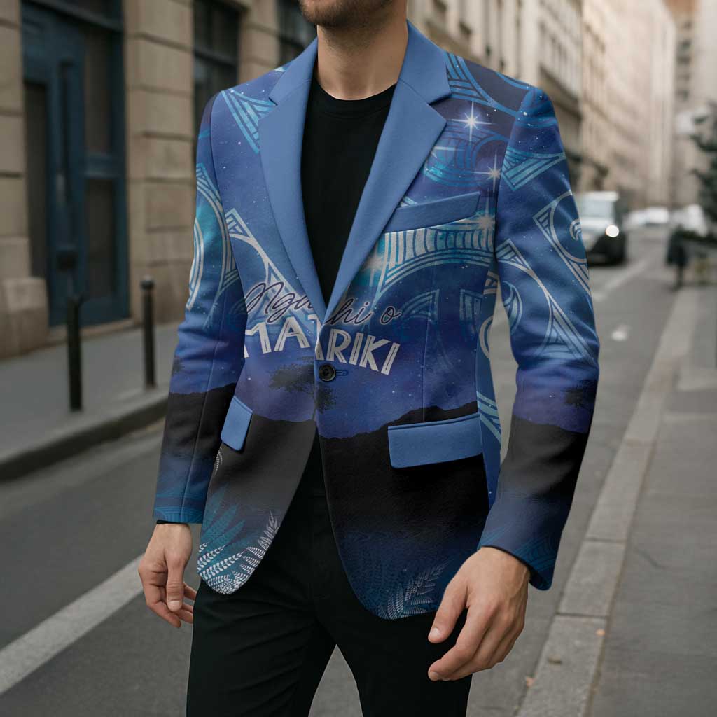 NZ Maori Matariki Scenery Blazer Galaxy Sky