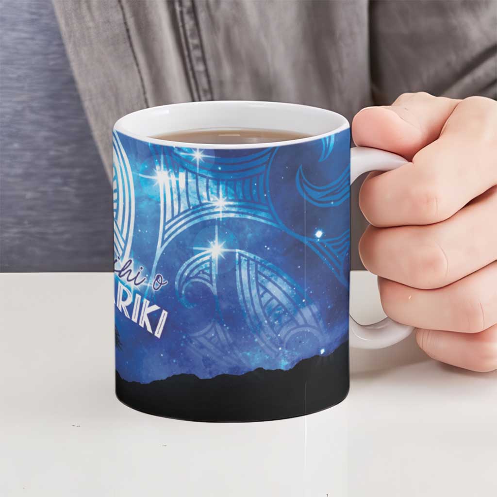 NZ Maori Matariki Scenery Ceramic Mug Galaxy Sky