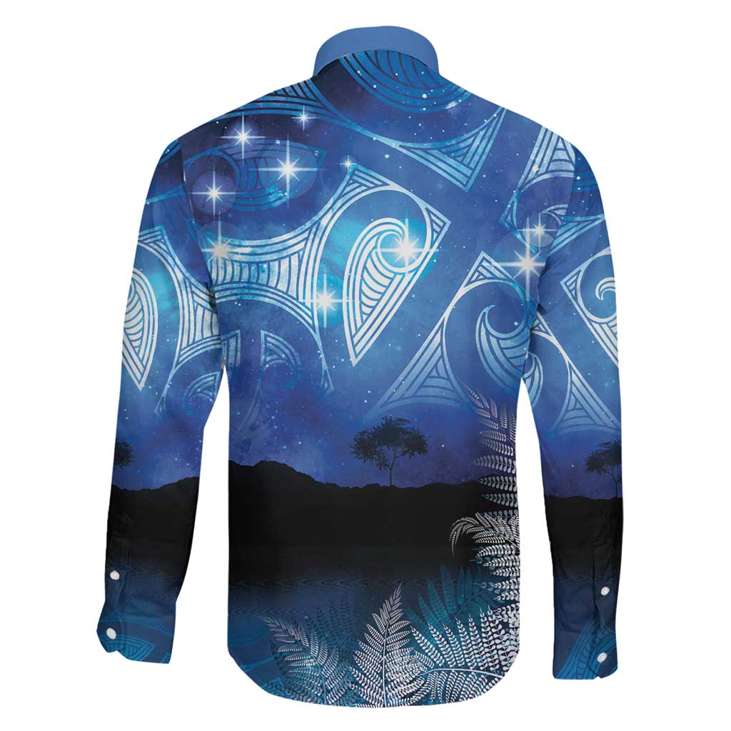 NZ Maori Matariki Scenery Family Matching Off Shoulder Maxi Dress and Hawaiian Shirt Galaxy Sky