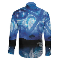 NZ Maori Matariki Scenery Family Matching Off Shoulder Maxi Dress and Hawaiian Shirt Galaxy Sky