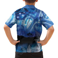 NZ Maori Matariki Scenery Family Matching Summer Maxi Dress and Hawaiian Shirt Galaxy Sky