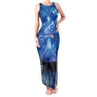 NZ Maori Matariki Scenery Family Matching Tank Maxi Dress and Hawaiian Shirt Galaxy Sky