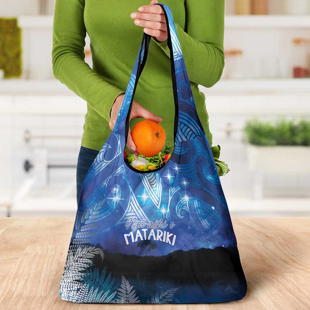 NZ Maori Matariki Scenery Grocery Bag Galaxy Sky