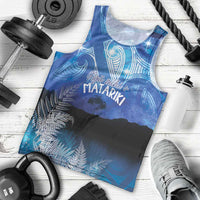 NZ Maori Matariki Scenery Men Tank Top Galaxy Sky